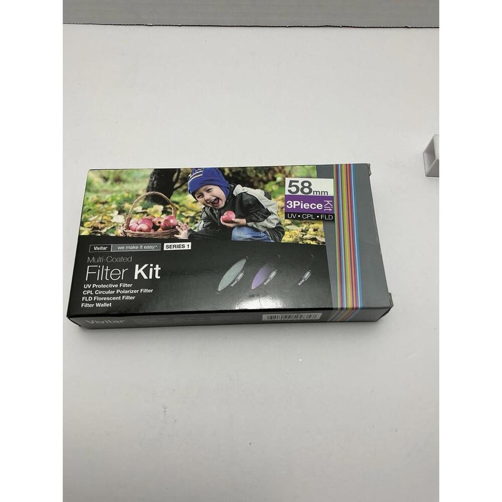 Vivitar FK358 58mm 3-Piece Camera Lens Filter‎ Set